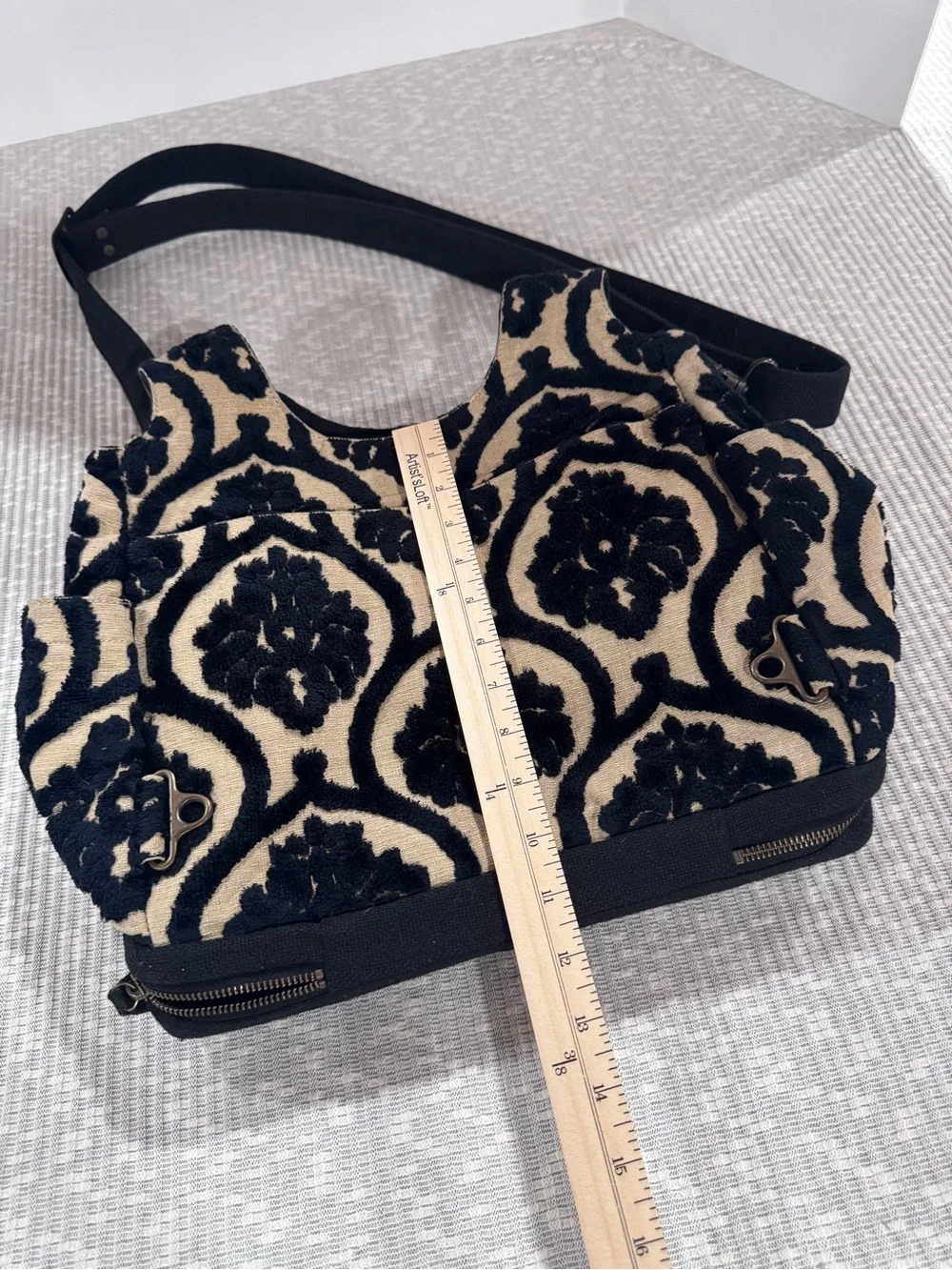 Cake by Petunia Black Forest Cake Cosmopolitan Carryall Diaper Bag Cut Velvet